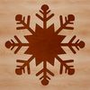 Winter Wonderland Snowflake Vector Detailed vector illustration of a single snowflake with symmetrical patterns and frosty texture.