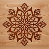 Free Snowflake Clip Art Vector A delicate vector snowflake illustration in a white background.
