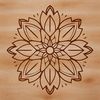 Beautiful White Snowflake Vector Graphic A delicate snowflake design made from intricately connected white lines and shapes.