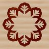 Free Snowflake Illustration for Winter Projects A delicate, six-pointed snowflake illustration suitable for winter-themed designs.