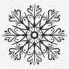 Artistic Snow In SVG, PNG, PDF And DXF File Formats - Free