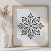 Free Snowflake In SVG & DXF