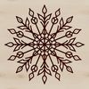 Beautiful Xmas Vector Shape A delicate, intricate snowflake design suitable for winter-themed projects.