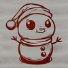 Beautiful SVG Snowman Image A simple winter character, a snowman made from stacked snow blocks with a carrot nose and coal eyes.