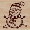 Free Snowman Clip Art for Crafting Projects A simple winter-themed SVG snowman illustration for crafting and design projects.