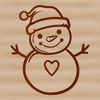 Simple Snow Character Vector Art A simple snowman illustration with a top hat and scarf, suitable for winter-themed designs.