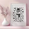 Free Snowman Template - Free SVG Download