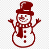 Unique Snowman In DXF - For Free Download, Commercial Use