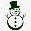 Creative Snowman Vector Drawing - Free PNG Download