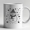 Stunning Snowman In SVG, PNG, PDF And DXF File Formats - Free