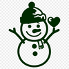 Creative Snow Printable Artwork - Free SVG