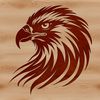A high-quality SVG vector image of a wild bird, specifically a large eagle with impressive plumage.
