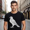 Falcon Silhouette Free Vector Art An svg image of a bird of prey with sharp talons and feathers, ideal for crafting and design projects.