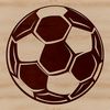 A stylized illustration of a football, suitable for digital projects and print-on-demand applications.