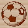 Beautiful Football Icon SVG File A high-resolution vector image of a soccer ball, suitable for commercial or personal use in various design projects.