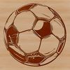 Football Vector Graphic A high-quality vector graphic representation of a soccer ball.