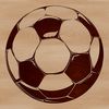 Vibrant Soccer Ball Illustration A vector illustration of a soccer ball with panels and laces.
