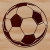 Football Ball SVG Icon A high-resolution vector image of a football ball designed for digital use.
