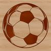 Football Ball Design A stylized illustration of a soccer ball, suitable for various design projects.
