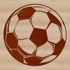 A high-quality digital illustration of a soccer ball in vector format.