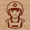 Free Soldier Clip Art for Personal Projects A digital illustration of a soldier in uniform, created as vector art suitable for various formats including SVG.