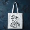 Vector Soldier Design for Print A detailed illustration of a man in military attire, suitable for commercial or personal use.