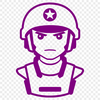 Male figure in uniform illustration A high-quality SVG illustration of a soldier in uniform.
