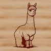 Adorable Alpaca SVG Design An editable SVG design featuring an adorable alpaca, suitable for crafting and DIY projects.