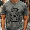 South American Rodent SVG Vector graphic representation of a capybara, suitable for digital design and printing applications.