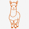 Simple Alpaca Illustration Alpaca illustration in a simplified vector format.