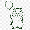 Free Capybara SVG Clip Art Design A high-quality digital illustration of a South American rodent, the capybara.