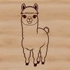 Whimsical Alpaca SVG Illustration Alpaca animal illustration in a clean vector format.