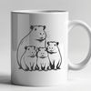 Capybara Clip Art for Graphic Design Projects An SVG vector image of a capybara, suitable for use in various graphic design projects and cutting machines.