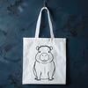 Beautiful South American Rodent Vector Art Capybara illustration created in vector format for easy editing and customization.