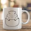 Cute Rodent SVG Clip Art An SVG graphic featuring a close-up view of a capybara's face and body, suitable for vector art design projects.