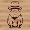 A rodent with a distinctive build, native to South America.