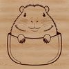 A detailed illustration of a South American rodent.
