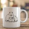 Beautiful South American Animal Design A large rodent with a rounded body and webbed feet, typical of the capybara species.