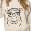 Rodent in stylish specs A rodent animal wearing glasses in a vector format.