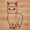 Alpaca SVG Graphic Design Asset A high-quality digital illustration of a gentle alpaca in a natural setting, suitable for various design applications.