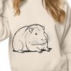 South American Rodent Illustration A South American rodent, the capybara is depicted in this high-quality vector art.