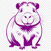 Beautiful Web-Footed Mammal SVG A detailed illustration of a South American rodent with webbed feet.