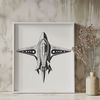 Free SVG Space Ship Design A detailed illustration of an intergalactic spaceship in vector format, suitable for graphic design projects.