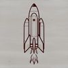 Futuristic Vessel A stylized illustration of a futuristic spaceship with sleek lines and metallic details.