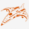 Vector Galaxy Cruiser Illustration SVG vector design of a futuristic spaceship in space.