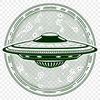 Vector Space Vessel Illustration A futuristic spaceship with sleek design and metallic surfaces, suitable for vector art projects.
