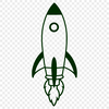 Free SVG Rocket Ship Graphics Illustrative spaceship design with sleek lines and futuristic details.