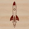 Detailed Vector Spaceship Design A detailed illustration of a futuristic spaceship in space, suitable for vector graphic designs.