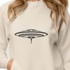 Colorful UFO Design Vector Art A detailed illustration of a futuristic spaceship soaring through outer space.