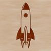 Beautiful Spaceship Design SVG Graphic Detailed vector illustration of a futuristic spaceship in outer space.